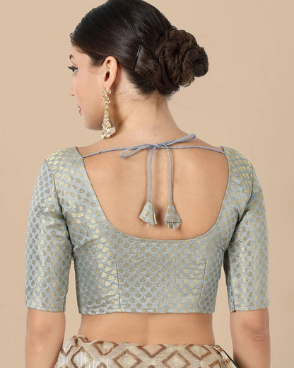 Silk Brocade Blouse