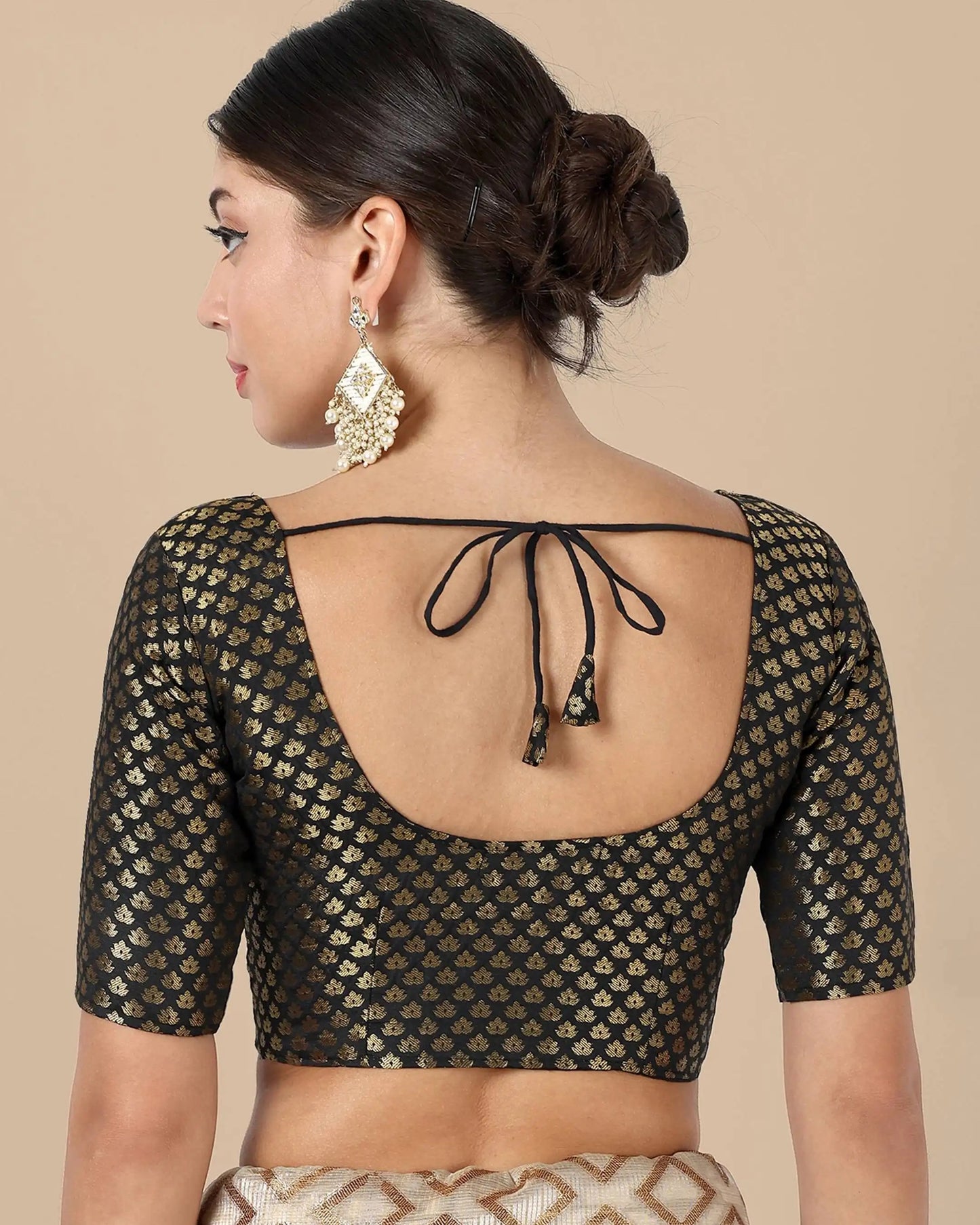 Silk Brocade Blouse