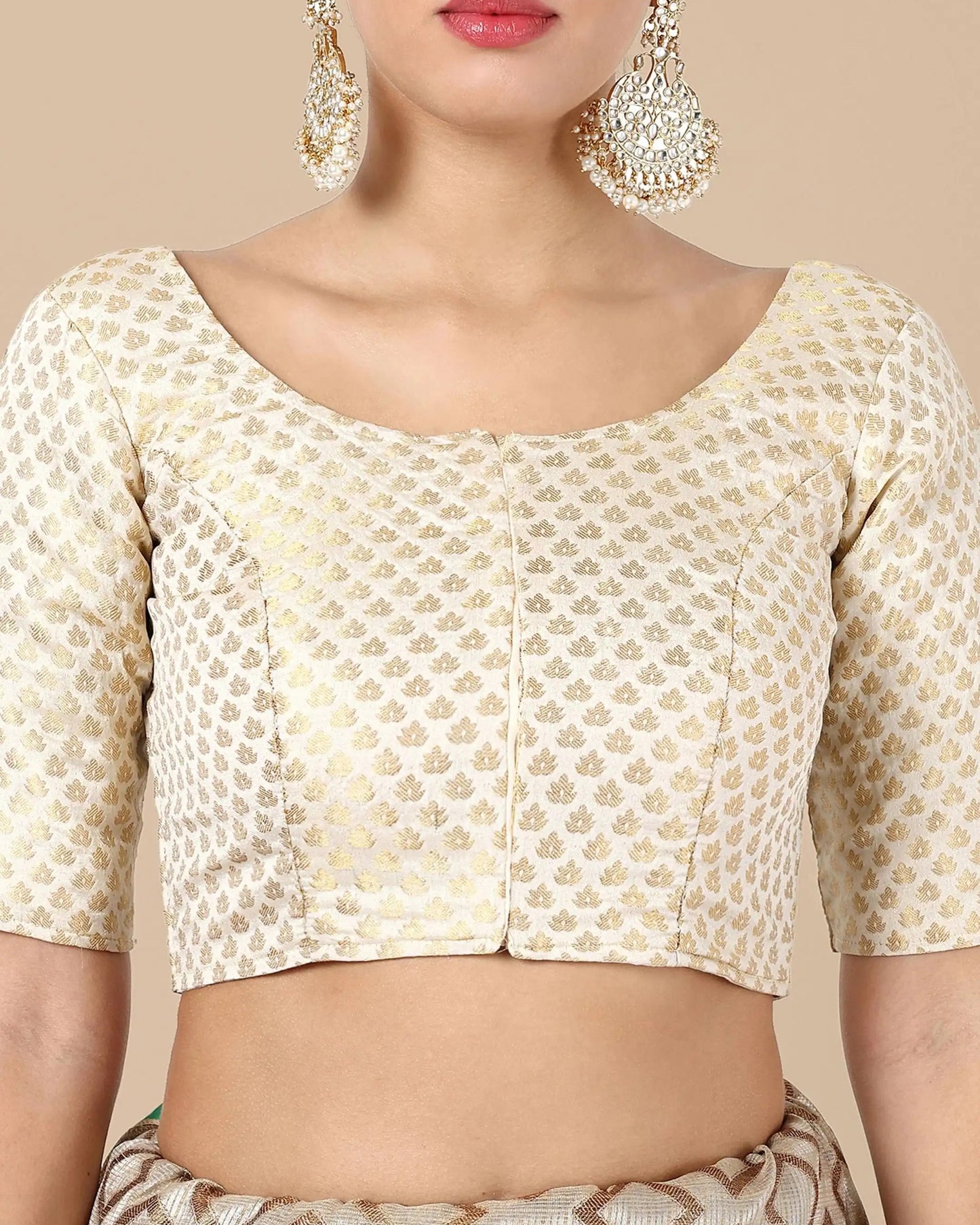 Silk Brocade Blouse