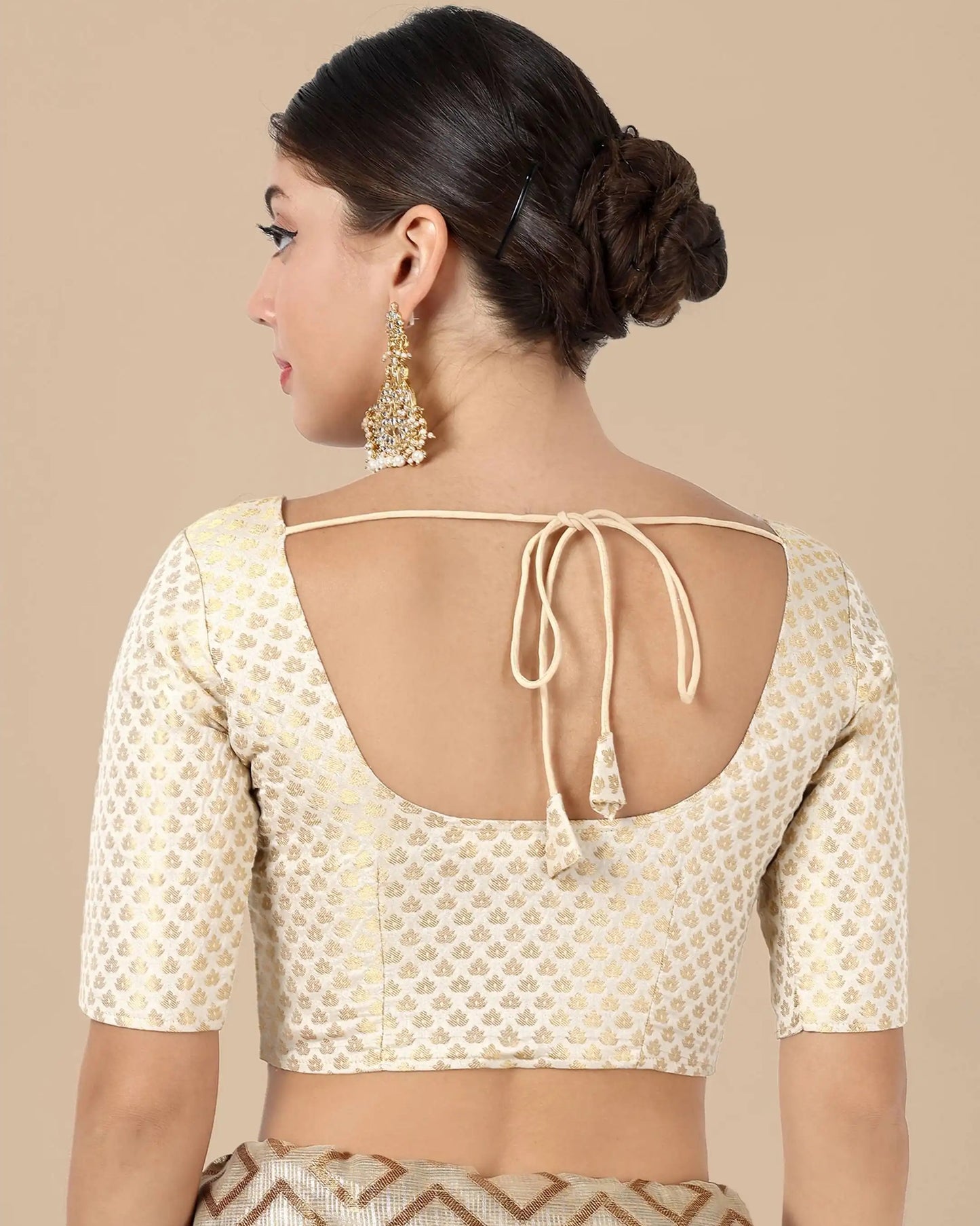 Silk Brocade Blouse