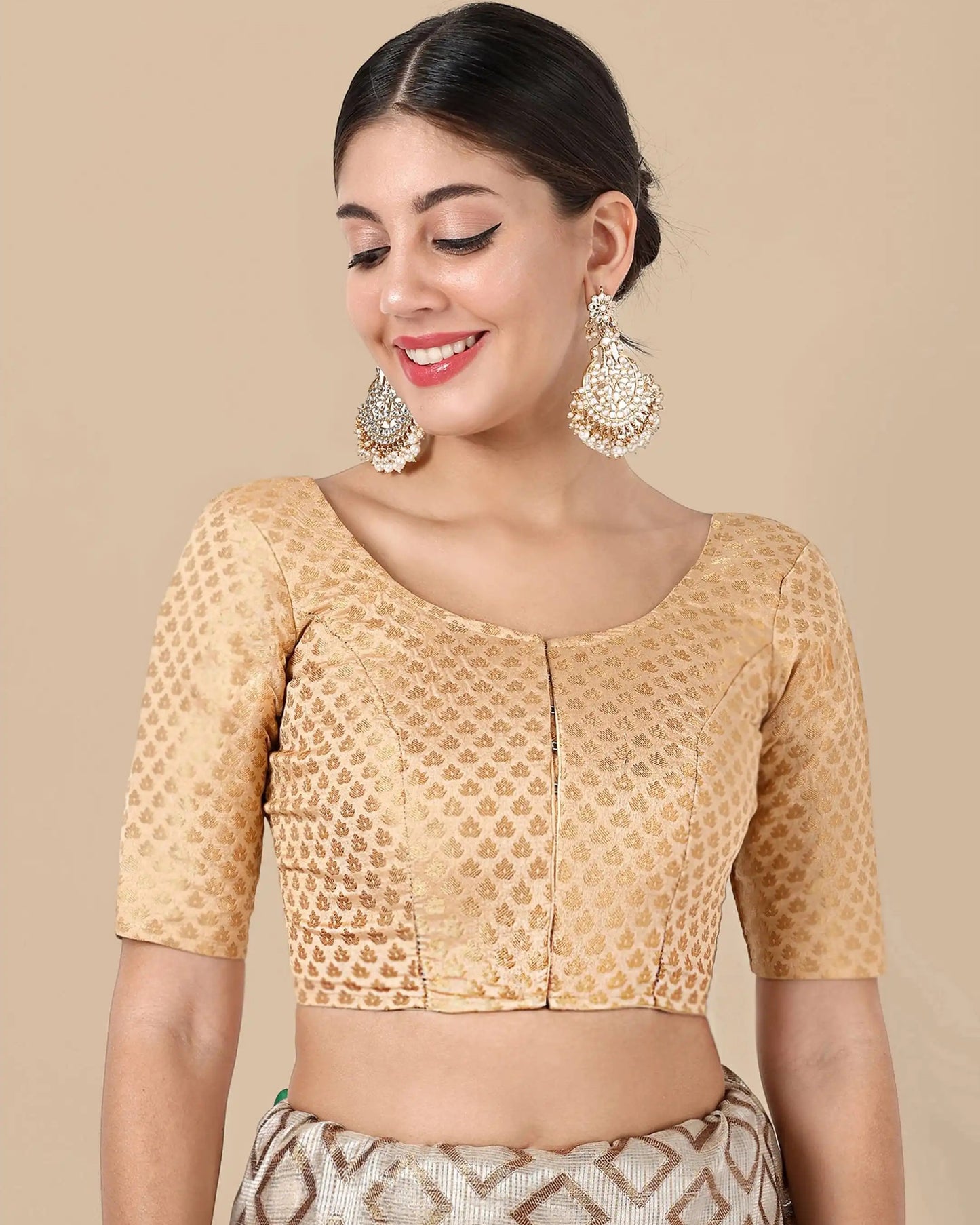 Silk Brocade Blouse