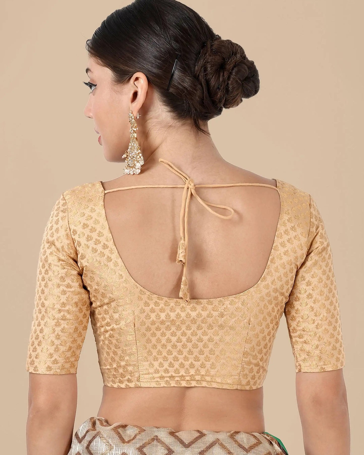 Silk Brocade Blouse