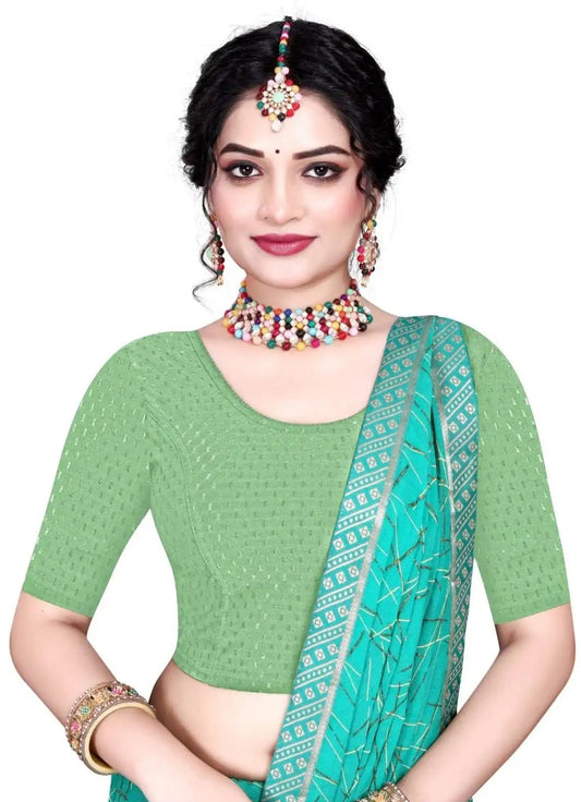 Stretchable Blouse - Sage (XL)