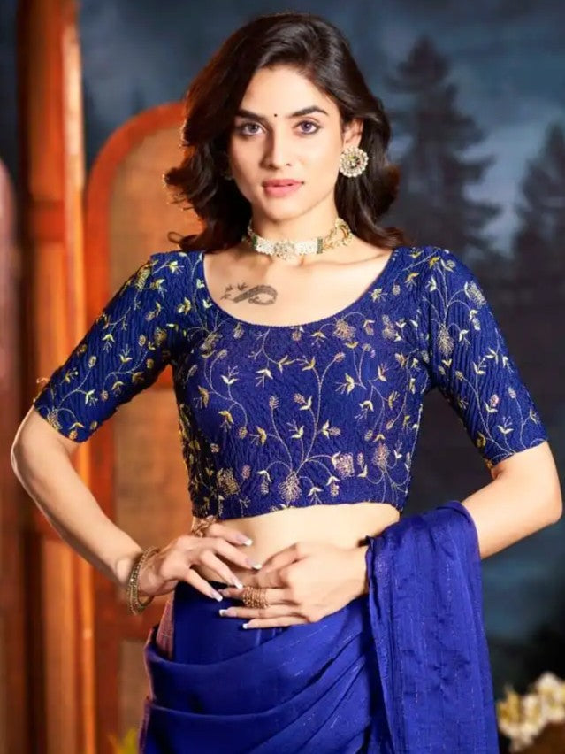 Embroidered Stretchable Blouses (XL - Size 30-34)