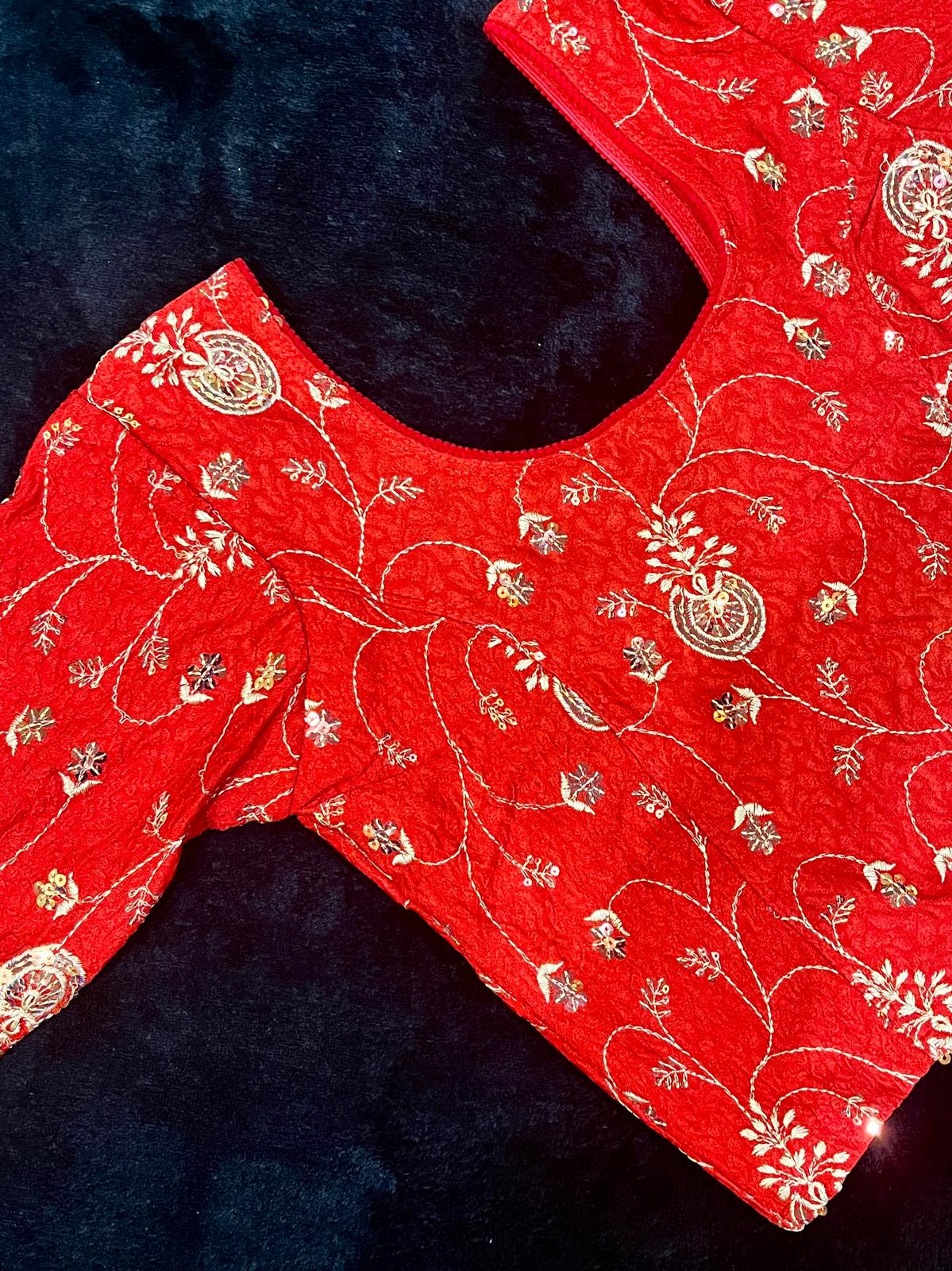Embroidered Stretchable Blouses (XXL - Size 36-40)