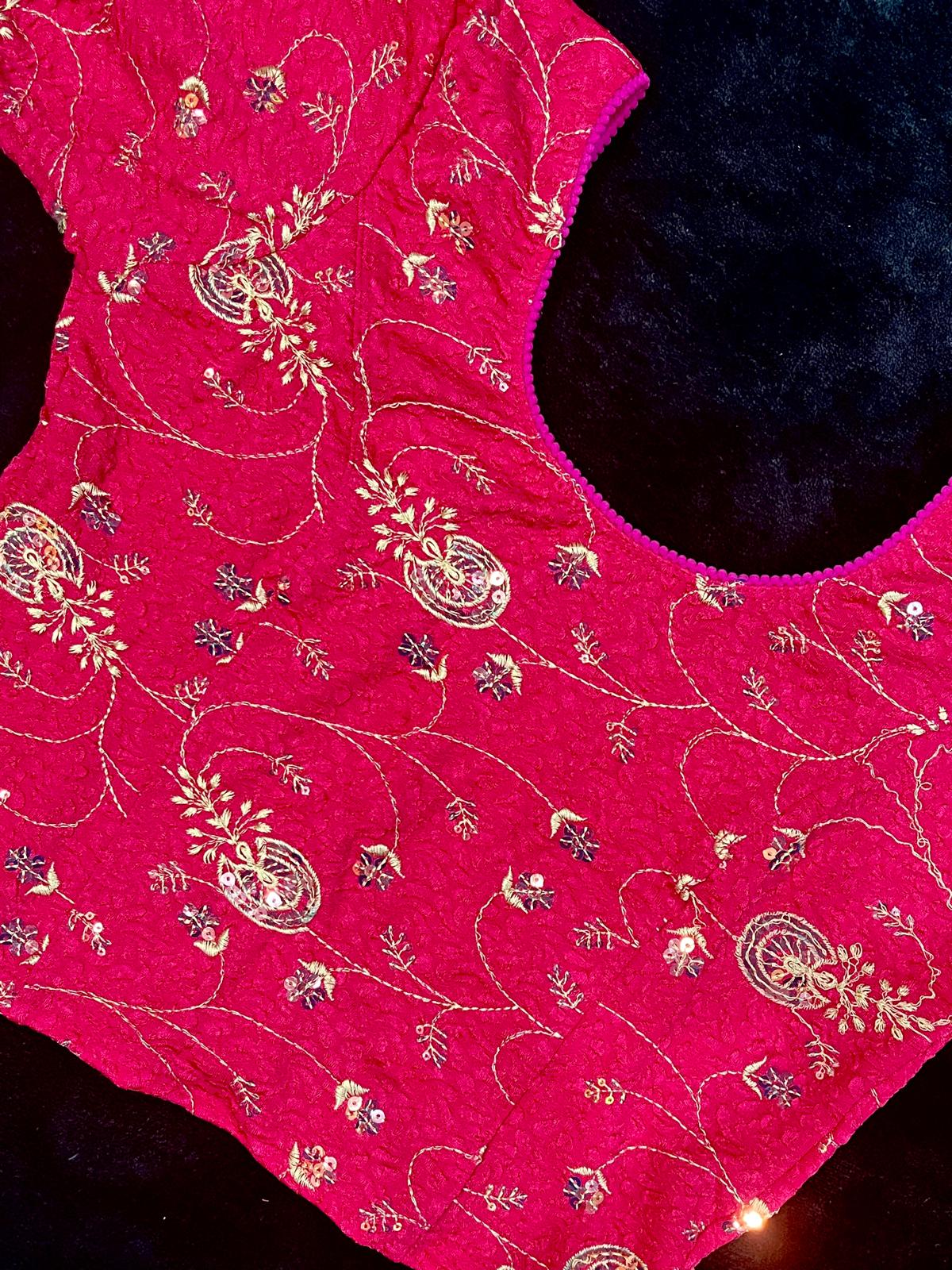 Embroidered Stretchable Blouses (XXL - Size 36-40)