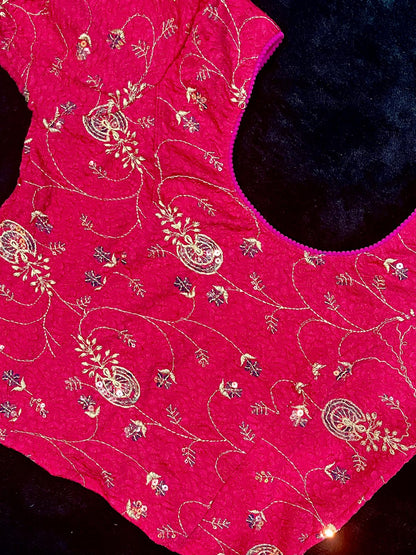 Embroidered Stretchable Blouses (XXL - Size 36-40)