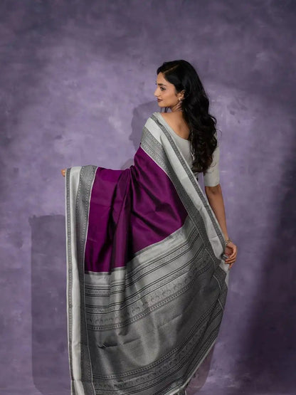 Banarasi Soft Silk Saree with Stitched Blouse