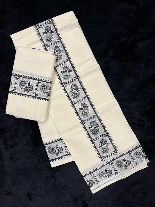 Set Mundu - Black Border