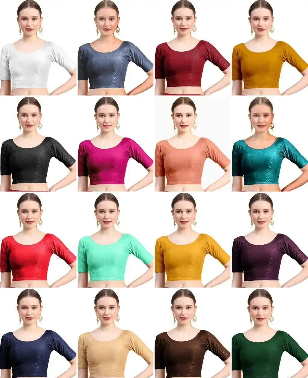 Stretchable Blouses (XL - Size 28-34)